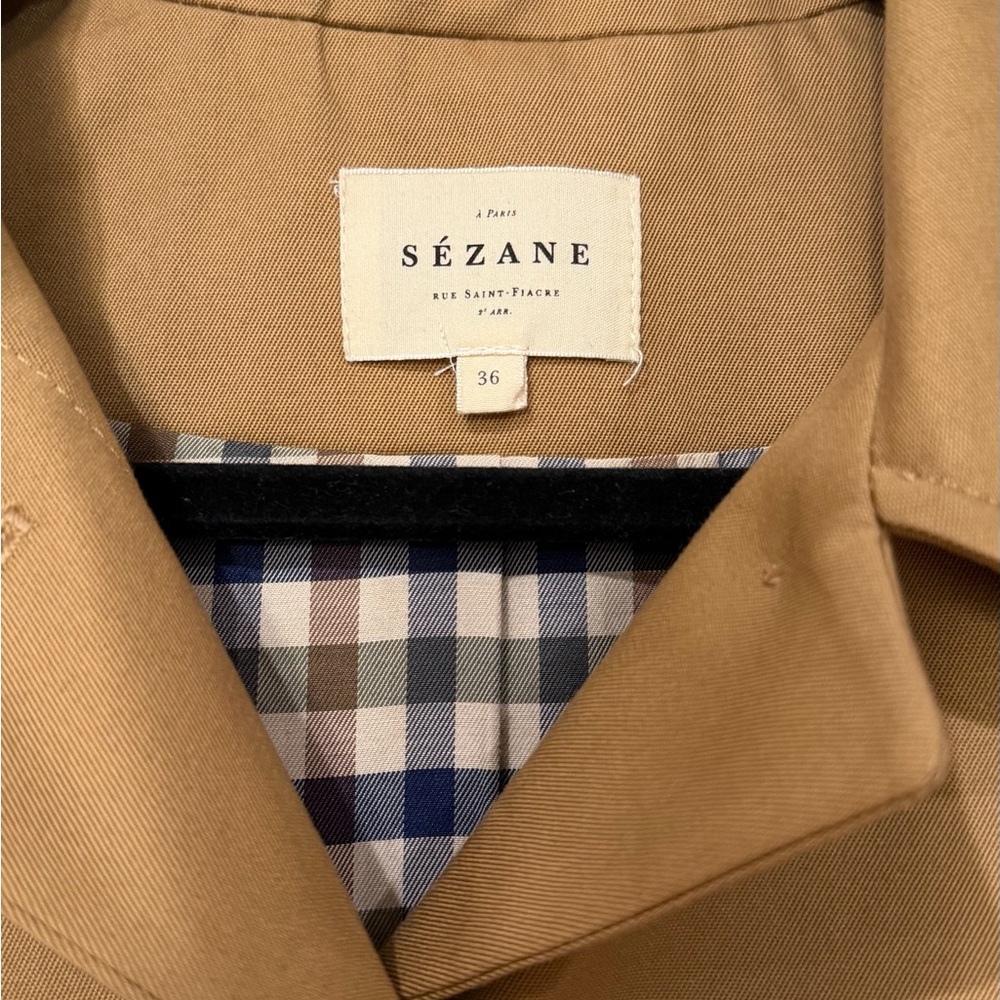 Sezane Carter Jacket Camel 36 - Picture 2 of 6